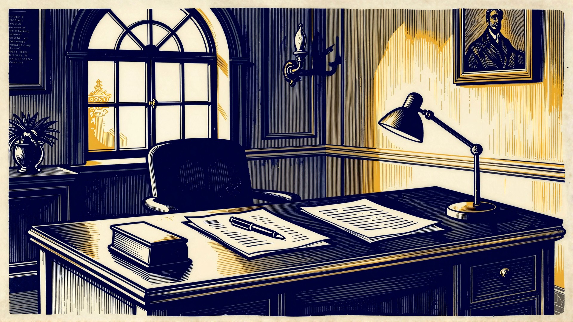 AIC Course — Classical woodcut dashboard