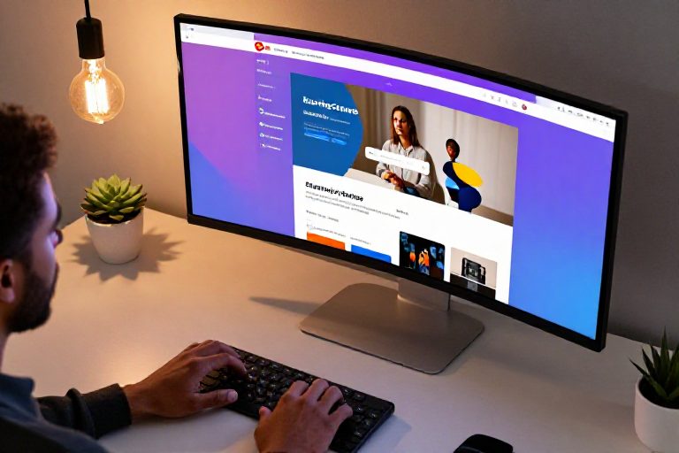 Beautiful e-learning interface design